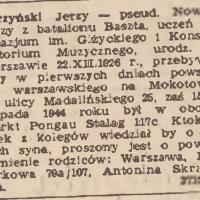 Ktokolwiek wie, 1947