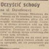 Oczyścić schody, 1947