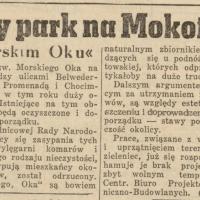 Nowy park, 1950