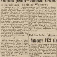 Kamienne jezdnie, betonowe chodniki