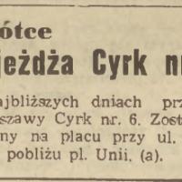 Cyrk nr 6, 1953