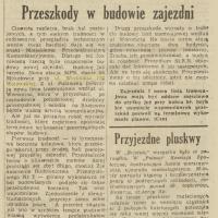 Budowa zajezdni, 1953