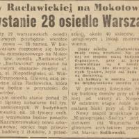 28 osiedle, 1953