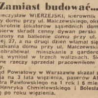 Zamiast budować, 1954
