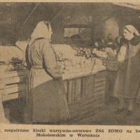 Dobrze zaopatrzone kioski, 1955