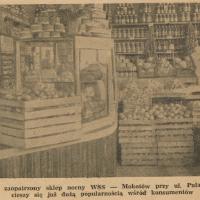 Dobrze zaopatrzony sklep nocny, 1955