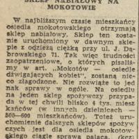 Sklep nabiałowy, 1956
