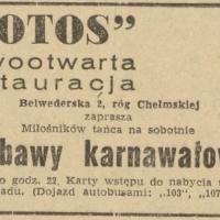 Lotos zaprasza, 1957
