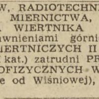 Radioinżynierów i wiertnika, 1957