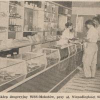 Sklep drogeryjny, 1958