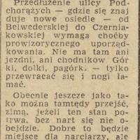 Ani jezdni, ani chodników, 1958