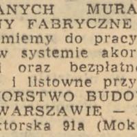 Przedsiębiorstwo Budowy Pieców Przedsiębiorstwo Budowy Pieców, 1958