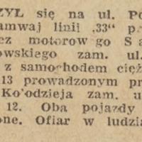 Tramwaj z samochodem, 1958