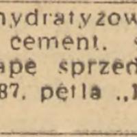 Wapno, cement, lepik Wapno, cement, lepik, 1958