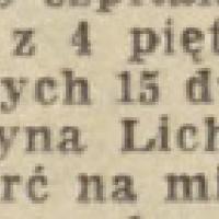 Wypadła z 4 piętra, 1958