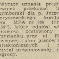 Uznanie dla konduktora Uznanie dla konduktora, 1958