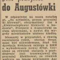 Przejście do Augustówki, 1958