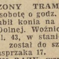 Rozpędzony tramwaj, 1958