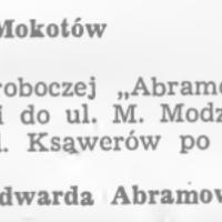 Abramowskiego, 1969