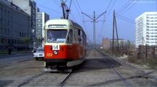 Czerniakowska, tramwaj 14, ok. 1970
