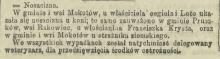 Nosacizna, 1889