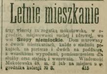 Miejscowość sucha i zdrowa, 1895