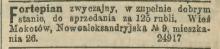 Fortepian zwyczajny, 1895