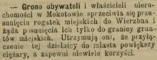 Nie chcemy Warszawy, 1898
