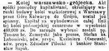 Zarząd wybrany, 1898