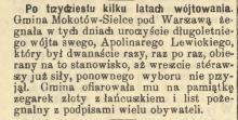 Pożegnanie wójta, 1898