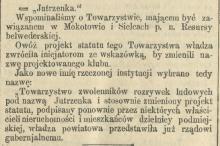 Towarzystwo Jutrzenka, 1899