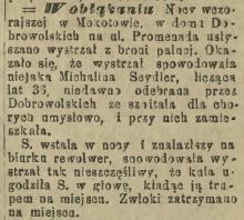 W obłąkaniu, 1900