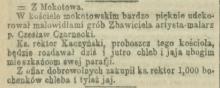 Chleb i jaja dla ubogich, 1901