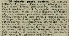 W obawie przed cholerą, 1906