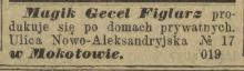 Magik, 1907