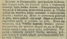 Wypadek z balonem, 1908