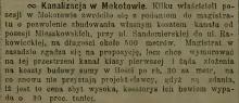 Kanalizacja, 1908