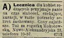 Sekret zachowany, 1909
