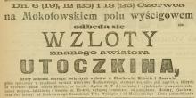 Wzloty Utoczkina, 1910