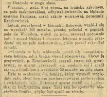 Ocalenie w stogu siana, 1911