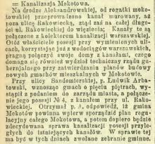 Z kanalizacją czekamy, 1912