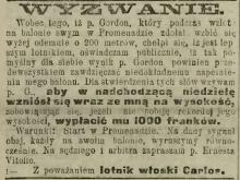 Wyzwanie Carlosa, 1912
