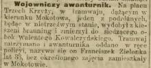 Wojowniczy awanturnik, 1913
