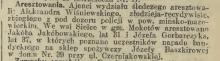 Aresztowania, 1913