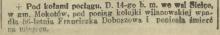 Pod kołami pociągu, 1913