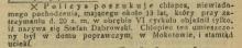 Policya poszukuje, 1913