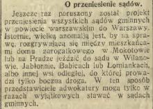 Boczna droga do sądu, 1913