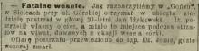 Strzały na weselu, 1913