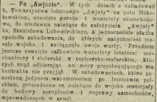 Po Awjacie, 1913