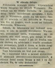 W obronie śniegu